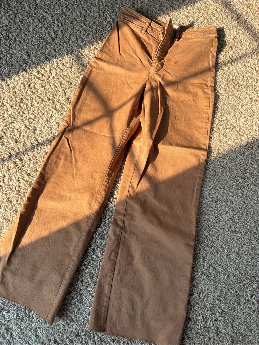 Marine Layer Wide-Leg Pants in Camel Brown